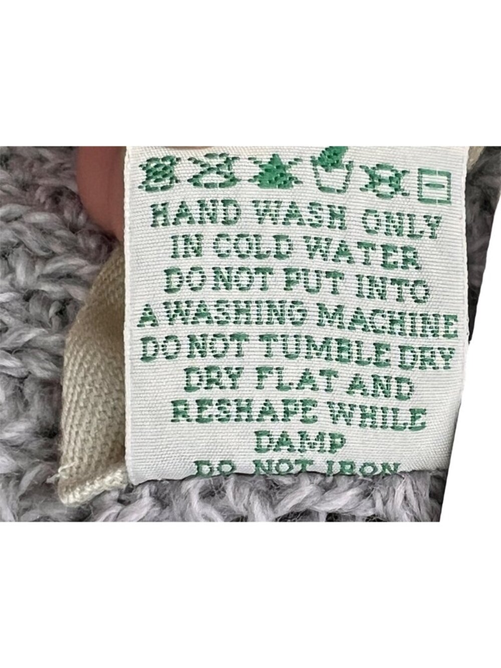 Aran Womens Tweed Poncho W/ Hood Size M/L Herringbone Merino Wool Sweater Lined - Picture 9 of 14